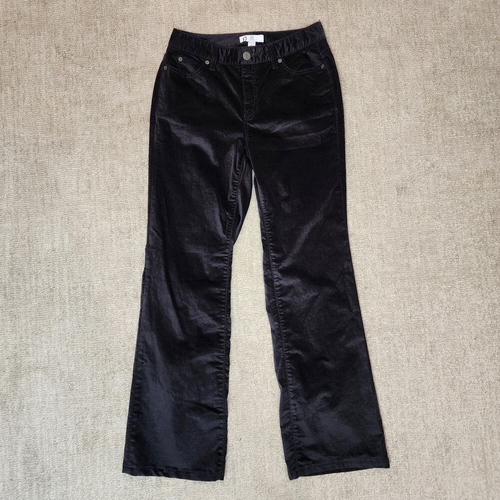 Vintage Gap Black Stretch Velvet High Rise Pants Women's Size Small 27